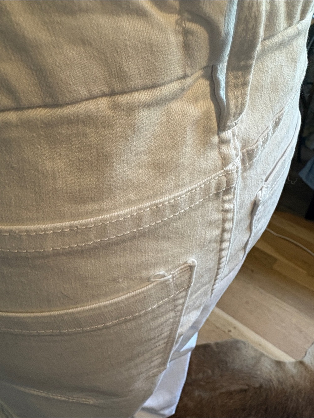Nicole Miller high-rise ankle skinny, White Boyfriend Jeans Sz 12 - Picture 4 of 6